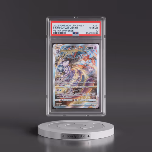 2022 Pokémon Sword & Shield Vstar Universe #221 Mewtwo Vstar - Full Art (PSA 10 GEM MINT)