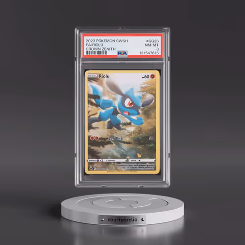 2023 Pokémon Sword and Shield Crown Zenith #GG26 Riolu - Full Art (PSA 8 NM-MT)