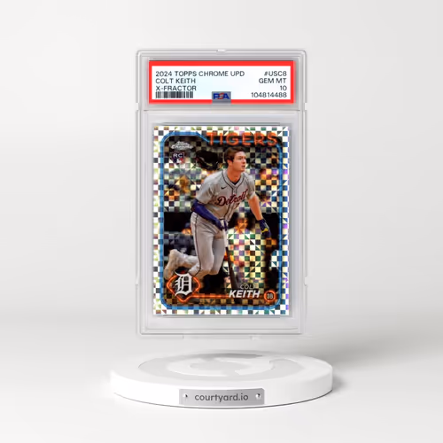 2024 Topps Chrome Update #USC8 Colt Keith - X-Fractor (PSA 10 GEM MINT)