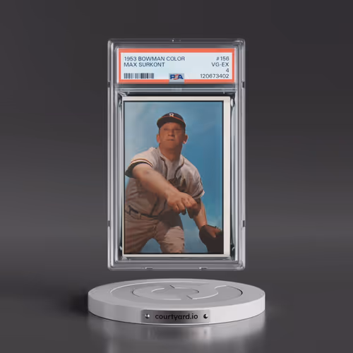 1953 Bowman Color #156 Max Surkont (PSA 4 VG-EX)