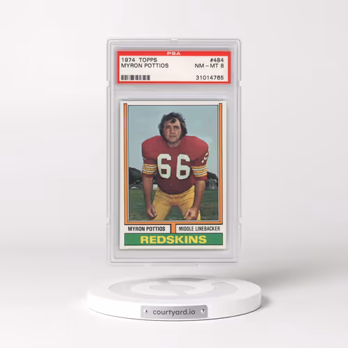 1974 Topps #484 Myron Pottios (PSA 8 NM-MT)