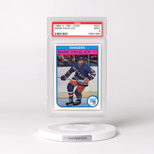 1982 O-Pee-Chee #231 Mark Pavelich (PSA 9 MINT)
