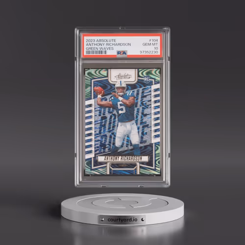 2023 Panini Absolute #104 Anthony Richardson - Green Waves (PSA 10 GEM MINT)
