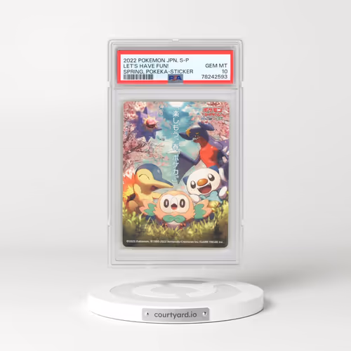 2022 Pokémon S Promo Let's Have Fun! Spring, Pokeka - Sticker (PSA 10 GEM MINT)