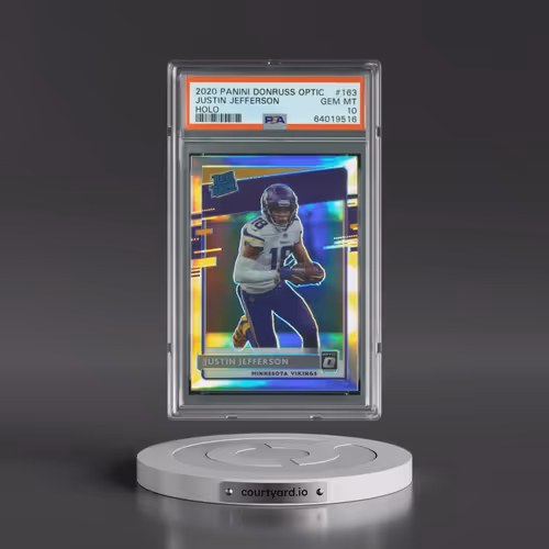 2020 Panini Donruss Optic #163 Justin Jefferson - Holo (PSA 10 GEM MINT)