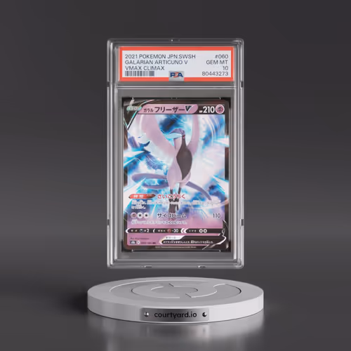 2021 Pokémon Sword & Shield Vmax Climax #060 Galarian Articuno V - Holo (PSA 10 GEM MINT)