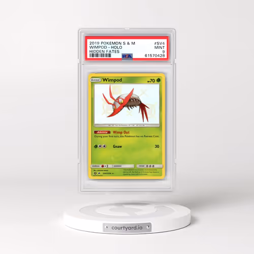 2019 Pokémon Sun & Moon Hidden Fates #SV4 Wimpod - Holo (PSA 9 MINT)
