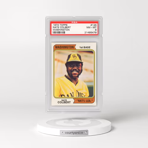 1974 Topps #125 Nate Colbert - Washington (PSA 8 NM-MT)