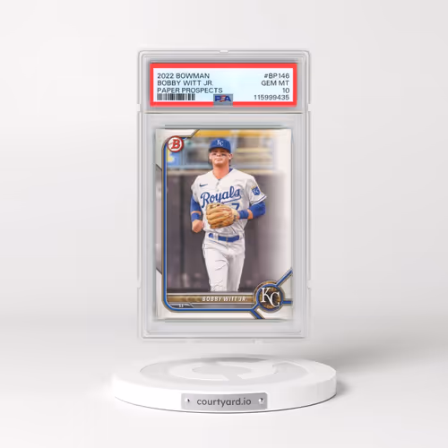 2022 Bowman Paper Prospects #BP146 Bobby Witt Jr. (PSA 10 GEM MINT)