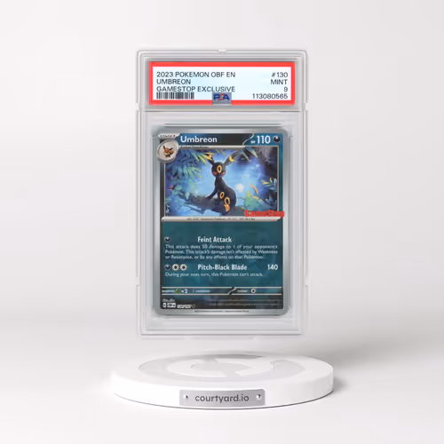 2023 Pokémon Obf EN-Obsidian Flames #130 Umbreon - Gamestop Exclusive (PSA 9 MINT)