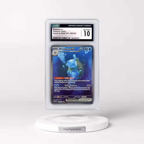 2023 Scarlet & Violet 151 - MEW EN #200/165 Blastoise ex - Special Illustration Rare (CGC 10 GEM MINT)