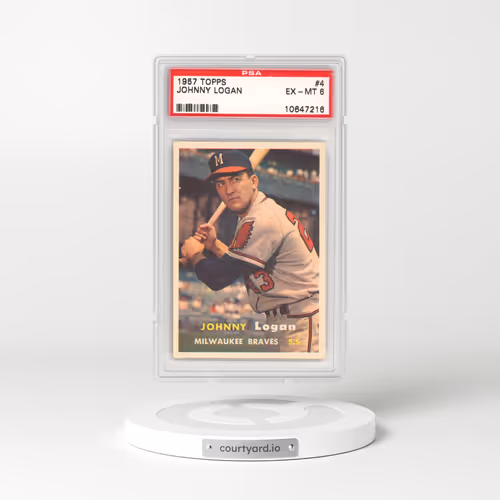 1957 Topps #4 Johnny Logan (PSA 6 EX-MT)