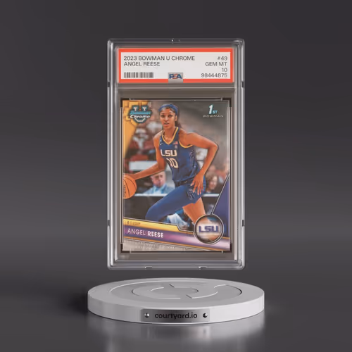 2023 Bowman University Chrome #49 Angel Reese (PSA 10 GEM MINT)