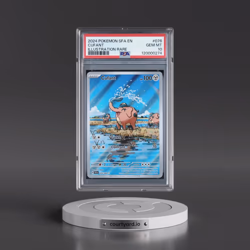 2024 Pokémon Sfa EN-Shrouded Fable #076 Cufant - Illustration Rare (PSA 10 GEM MINT)