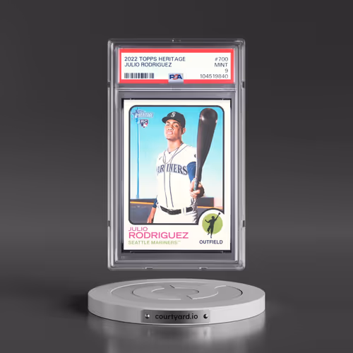 2022 Topps Heritage #700 Julio Rodriguez (PSA 9 MINT)