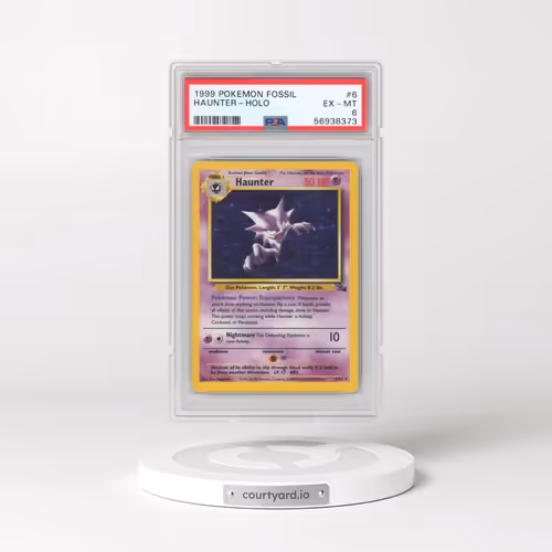 1999 Pokémon Fossil #6 Haunter - Holo (PSA 6 EX-MT)
