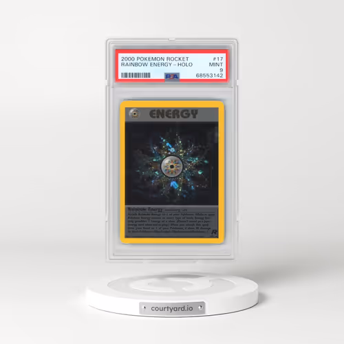 2000 Pokémon Rocket #17 Rainbow Energy - Holo (PSA 9 MINT)