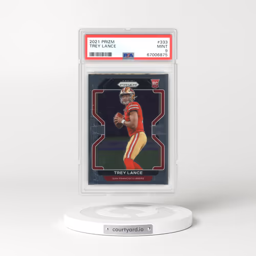 2021 Panini Prizm #333 Trey Lance (PSA 9 MINT)