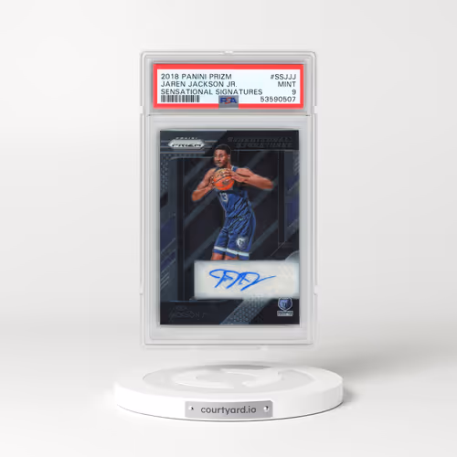 2018 Panini Prizm Sensational Signatures #SSJJJ Jaren Jackson Jr. (PSA 9 MINT)