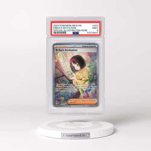 2023 Pokémon Mew EN-151 #203 Erika's Invitation - Special Illustration Rare (PSA 9 MINT)