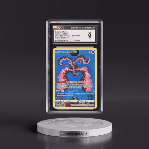 2017 Black Star Promos - Sword & Shield #SWSH284 Galarian Moltres - Crown Zenith Tin (Holo) (CGC 9 M