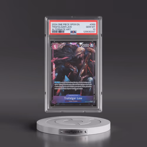 2024 One Piece OP09-Emperors in the New World #069 Trafalgar Law - Alternate Art (PSA 10 GEM MINT)
