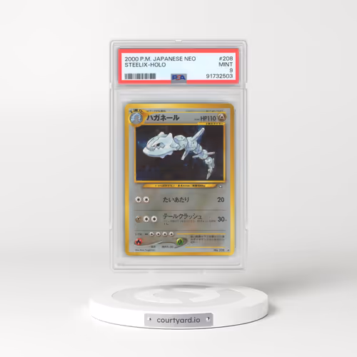2000 Pokémon Neo #208 Steelix - Holo (PSA 9 MINT)