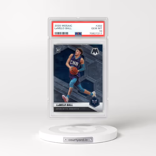 2020 Panini Mosaic #202 LaMelo Ball (PSA 10 GEM MINT)