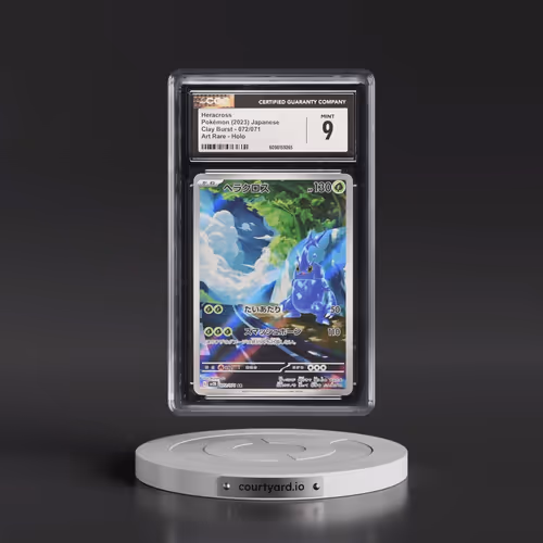 2023 Pokémon Sv2d-Clay Burst #072 Heracross - Art Rare (CGC 9 MINT)