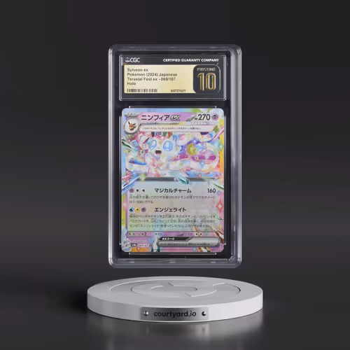 2024 High Class Pack: Terastal Fest ex - sv8a #069/187 Sylveon ex - Holo (CGC 10 PRISTINE)