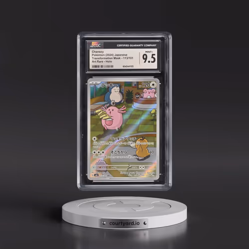 2024 Transformation Mask #113/101 Chansey - Art Rare Holo (CGC 9.5 MINT+)