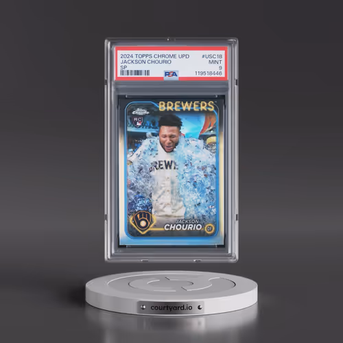 2024 Topps Chrome Update #USC18 Jackson Chourio - SP (PSA 9 MINT)