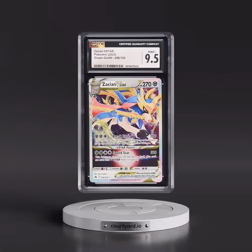 2023 Crown Zenith #096/159 Zacian VSTAR - Holo (CGC 9.5 MINT+)