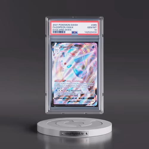 2021 Pokémon Sword & Shield Evolving Skies #065 Espeon Vmax - Full Art (PSA 10 GEM MINT)