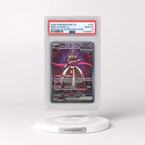 2025 Pokémon Pre EN-Prismatic Evolutions #157 Iron Valiant EX - Holo Special Illustration Rare (PSA