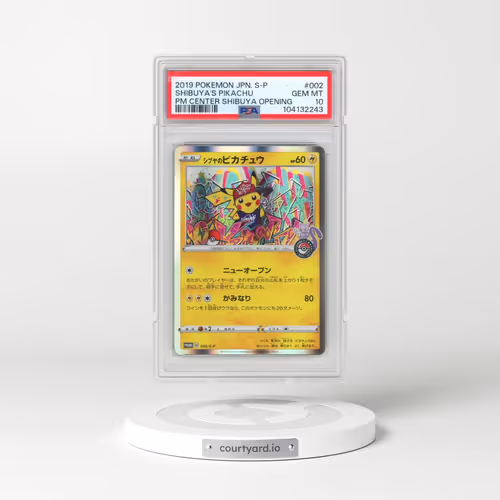 2019 Pokémon S Promo #002 Shibuya's Pikachu - Pokemon Center Shibuya Opening (PSA 10 GEM MINT)