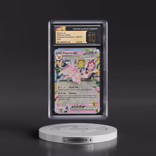 2025 Prismatic Evolutions - PRE EN #034/131 Espeon ex - Holo (CGC 10 PRISTINE)
