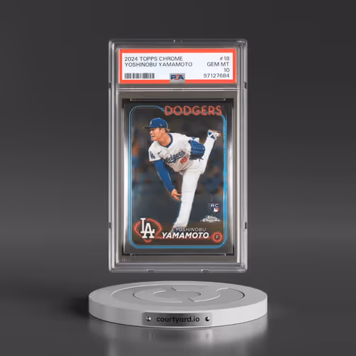 2024 Topps Chrome #18 Yoshinobu Yamamoto (PSA 10 GEM MINT)