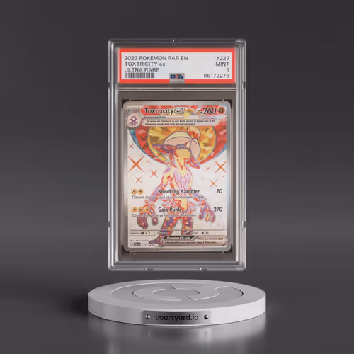 2023 Pokémon Par EN-Paradox Rift #227 Toxtricity EX - Holo Ultra Rare (PSA 9 MINT)