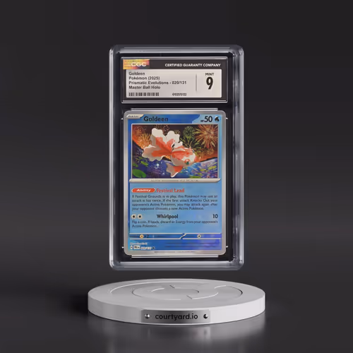 2025 Prismatic Evolutions - PRE EN #020/131 Goldeen - Master Ball Holo (CGC 9 MINT)