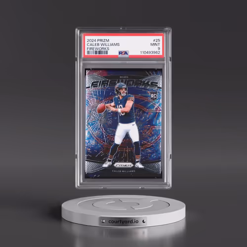 2024 Panini Prizm Fireworks #25 Caleb Williams (PSA 9 MINT)