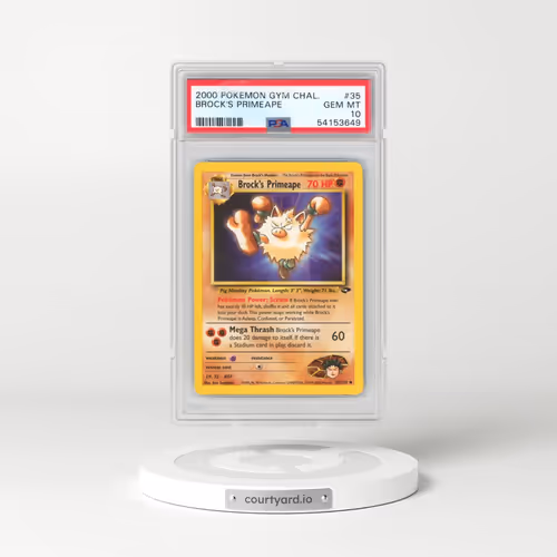 2000 Pokémon Gym Challenge #35 Brock's Primeape (PSA 10 GEM MINT)