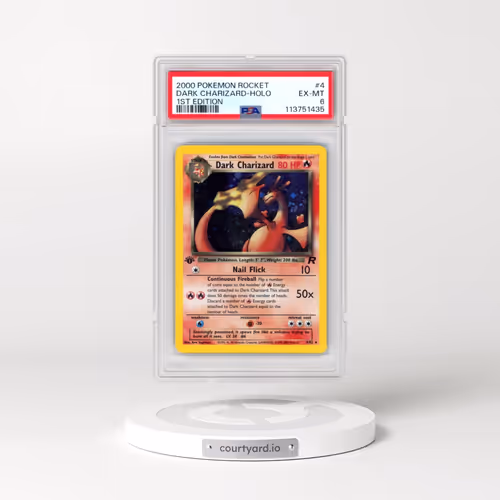 2000 Pokémon Rocket #4 Dark Charizard - 1st Edition Holo (PSA 6 EX-MT)