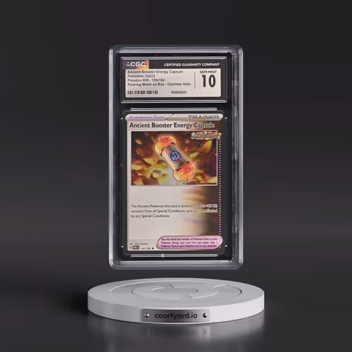 2023 Paradox Rift - PAR EN #159/182 Ancient Booster Energy Capsule - Roaring Moon ex Box Cosmos Holo
