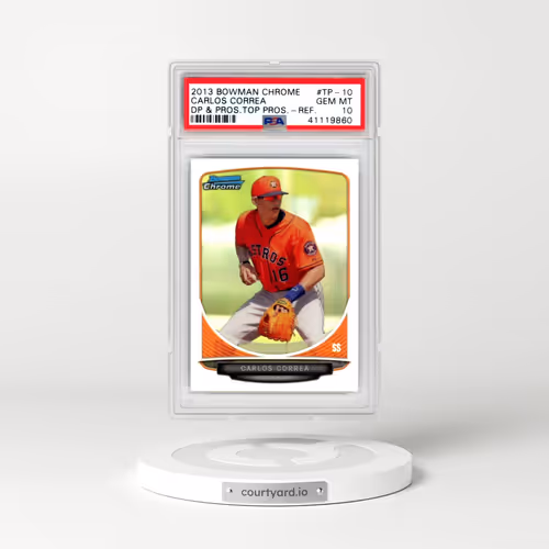 2013 Bowman Chrome Draft Picks & Prospects Top Prospects #TP-10 Carlos Correa - Refractor (PSA 10 GEM MINT)