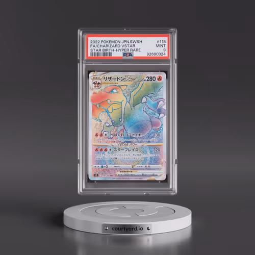 2022 Pokémon Sword & Shield Star Birth #118 Charizard Vstar - Full Art Hyper Rare (PSA 9 MINT)