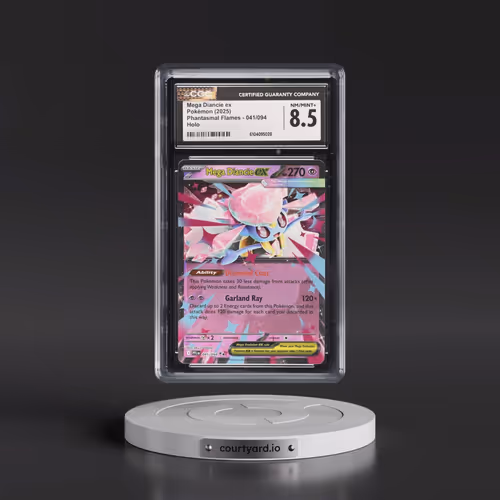 2025 Phantasmal Flames - PFL EN #041/094 Mega Diancie ex - Holo (CGC 8.5 NM-MT+)