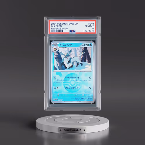 2024 Pokémon Sv8a-Terastal Fest EX #040 Glaceon - Reverse Holo (PSA 10 GEM MINT)