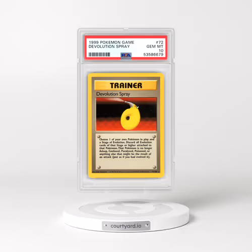 1999 Pokémon Game #72 Devolution Spray (PSA 10 GEM MINT)