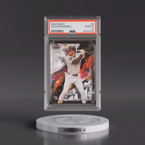 2024 Topps Finest #96 Jackson Merrill (PSA 10 GEM MINT)